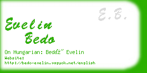 evelin bedo business card